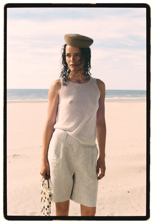 Nariko linnen pants | Beige