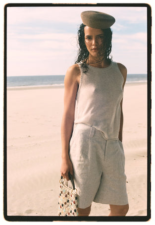 Nariko linnen pants | Beige