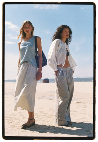 Valentino cotton dyed top | Pastel Blue