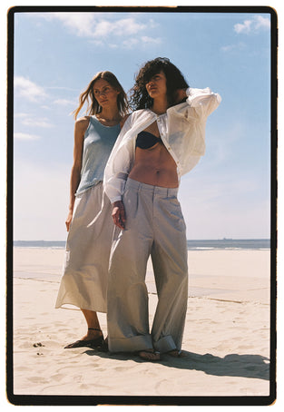 Valentino cotton dyed top | Pastel Blue