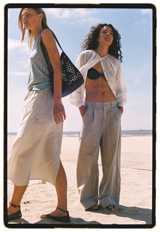 Mura cotton pants | Light Grey