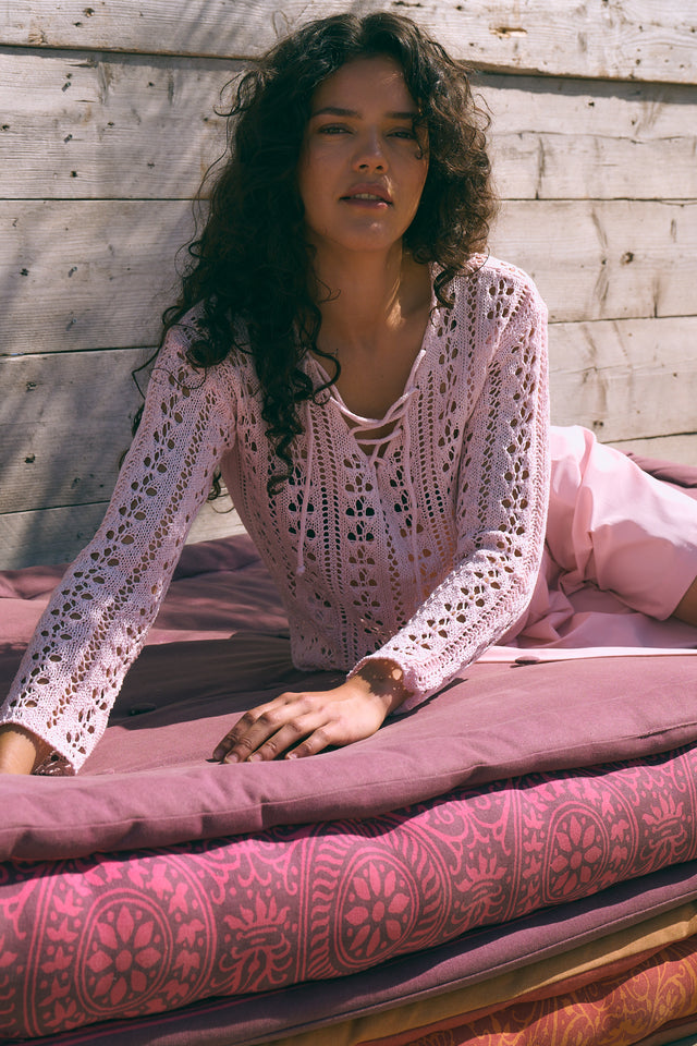 Summer Pullover E25102 | Pink