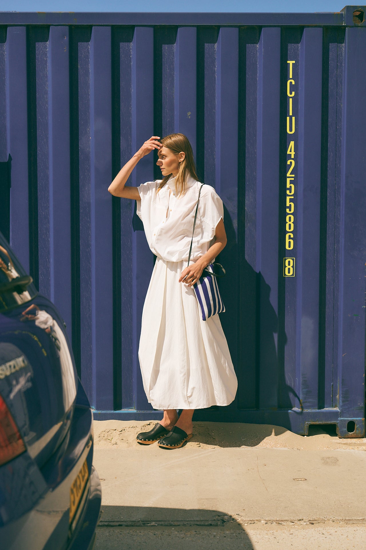 Mariko viscose skirt | White