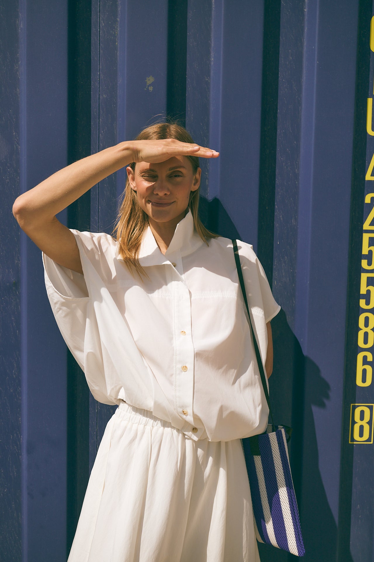 Mariko viscose skirt | White