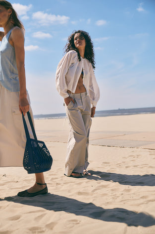 Mura cotton pants | Light Grey