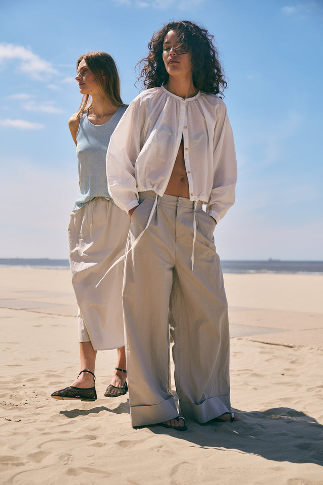 Mura cotton pants | Light Grey