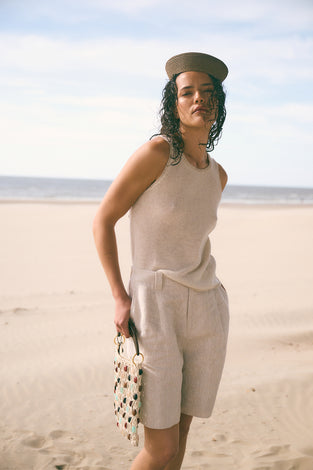 Nariko linnen pants | Beige
