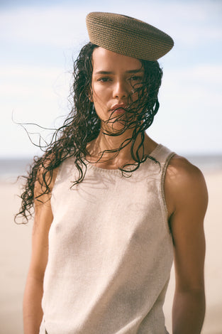 Light viscose top 2000 | Ecru