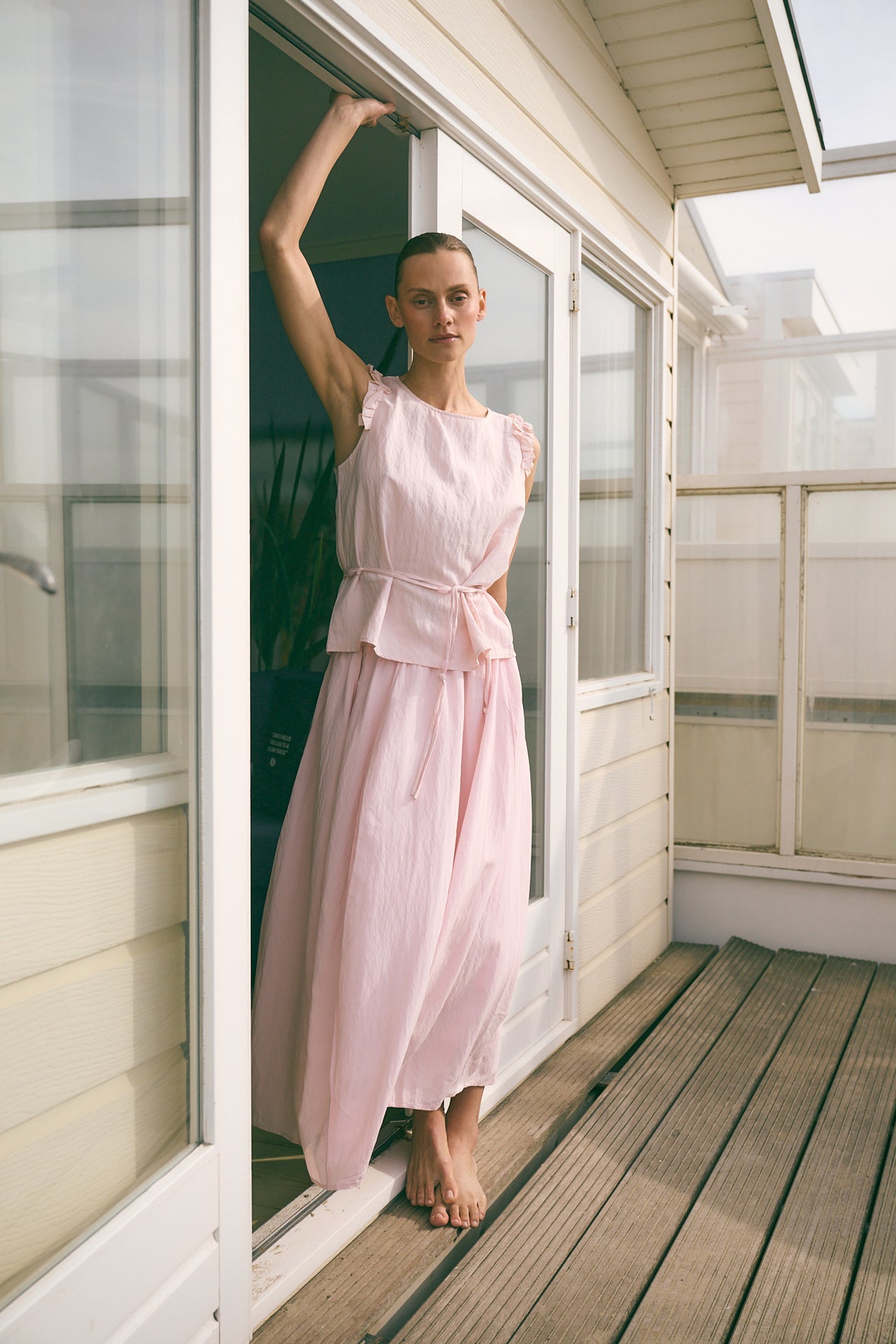 Reiki viscose skirt | Pink