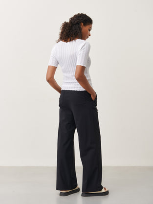 Elise Pants Technical Jersey | Black