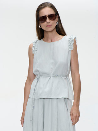 Masako viscose mix top | Grey