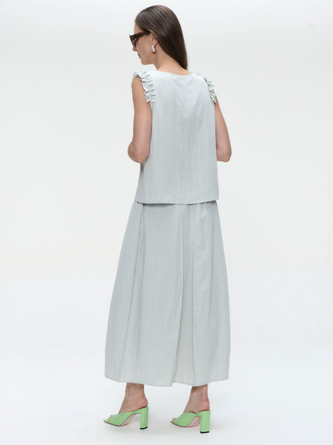 Masako viscose mix top | Grey