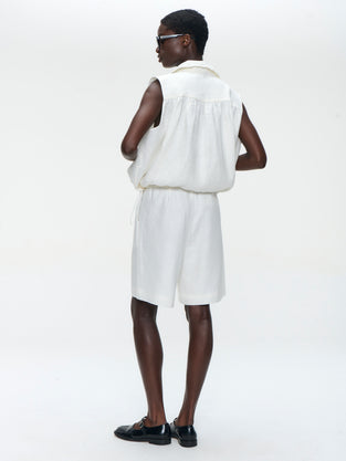Rin linnen vest | Off White