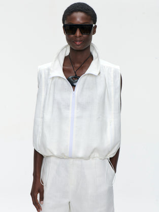 Rin linnen vest | Off White
