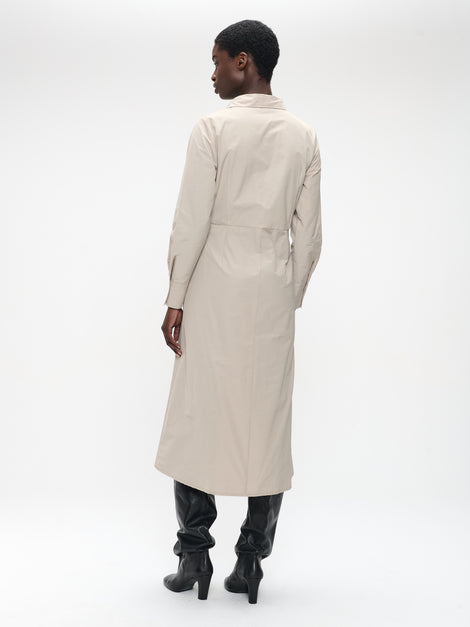 Edyta taffeta dress | Beige