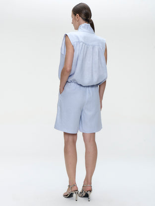 Rin linnen vest | Light blue