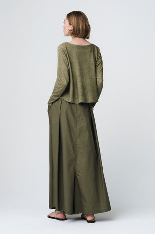 Pullover cotton dyed 3404 | Green