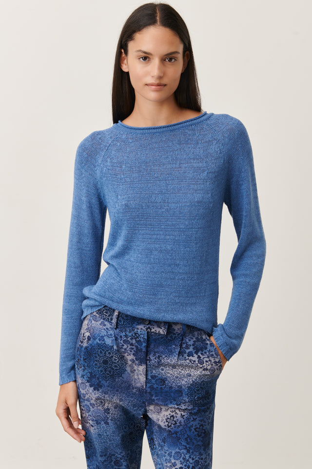 Wholegarment pullover | Blue