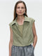Emiko taffeta jacket | light Army