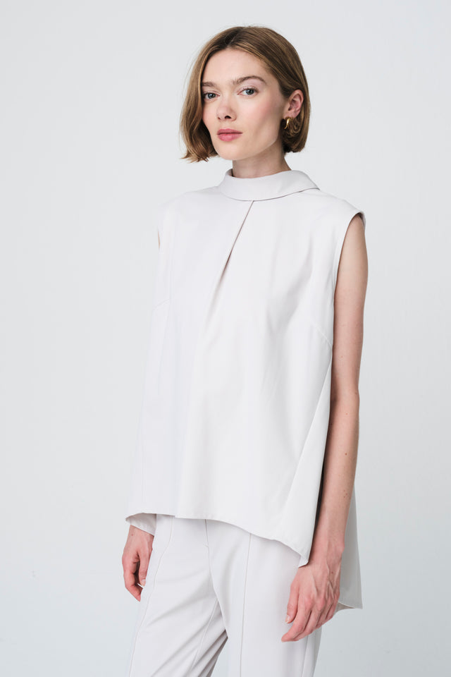 Dolche Vitas WS stretch tech jersey top | Sand