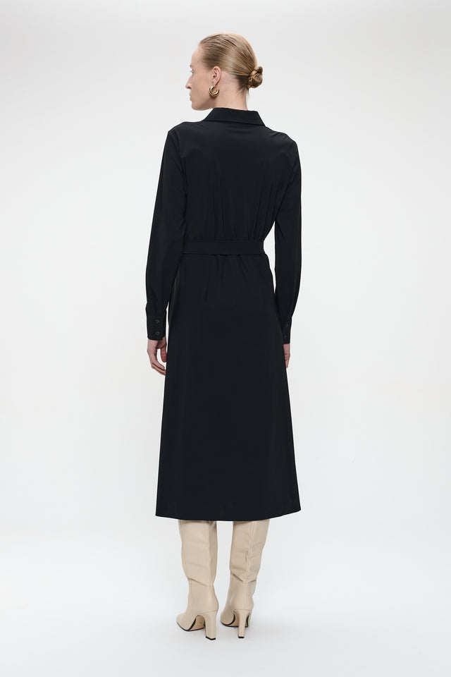 Devita Dress Technical Jersey | Black