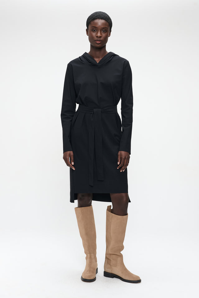 Veronica dress technical jersey | Black