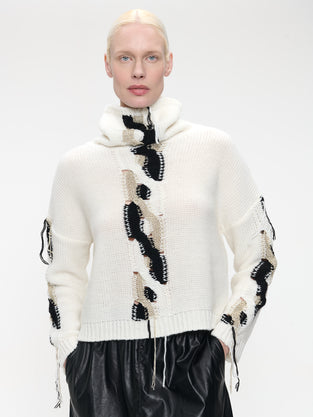 Nitty eco leather skirt | Black