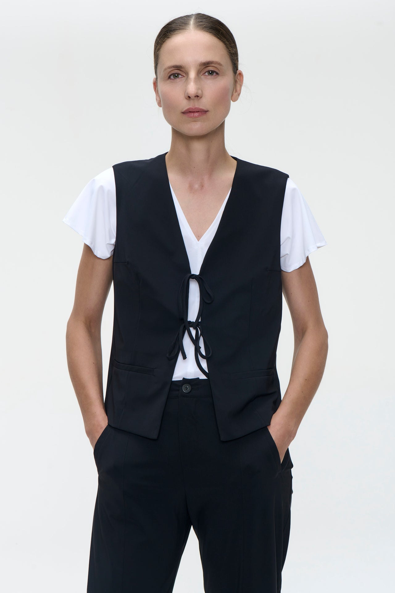 Villa vest technical jersey | Black