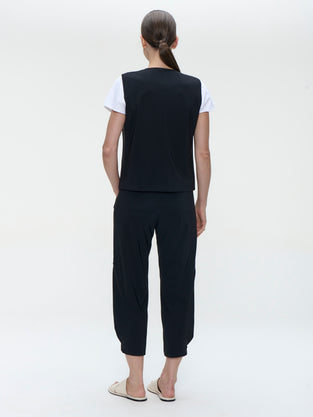 Villa vest technical jersey | Black