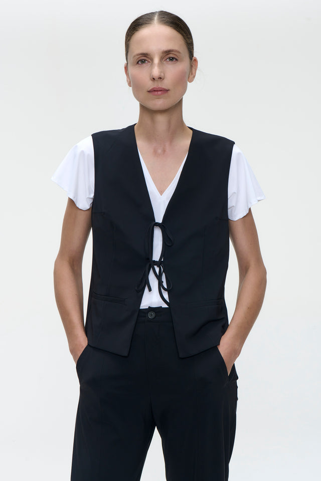 Villa vest technical jersey | Black