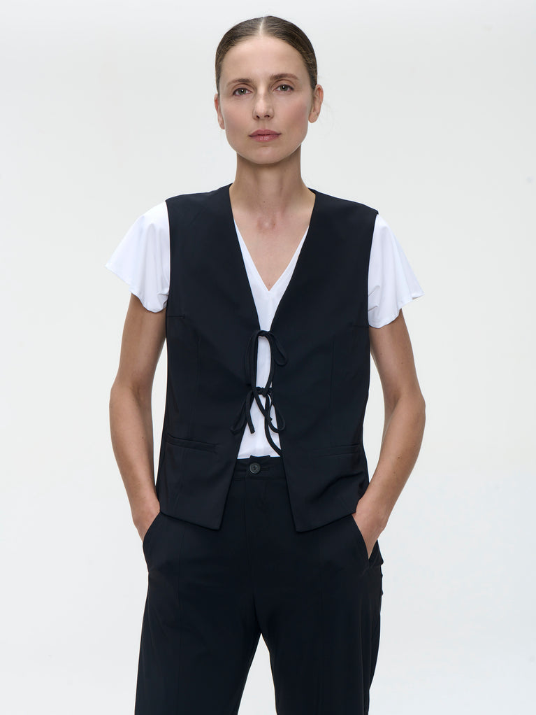 Villa vest technical jersey | Black