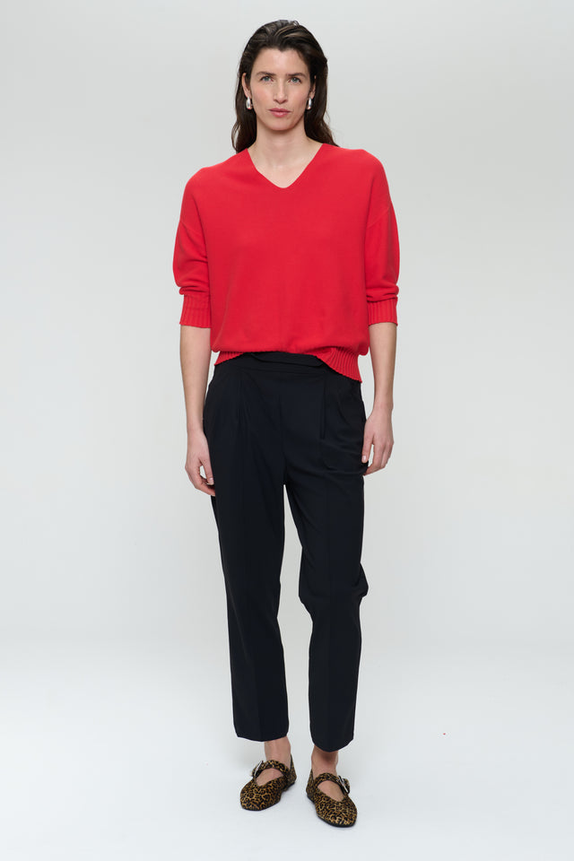 Seamless cotton pullover 317 | Corallo