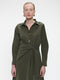 Edyta taffeta dress | Army