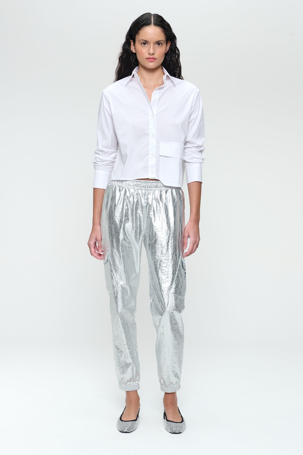 Kerry cotton poplin blouse | White