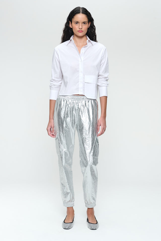 Kerry cotton poplin blouse | White