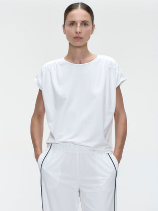 Britta top technical jersey | White