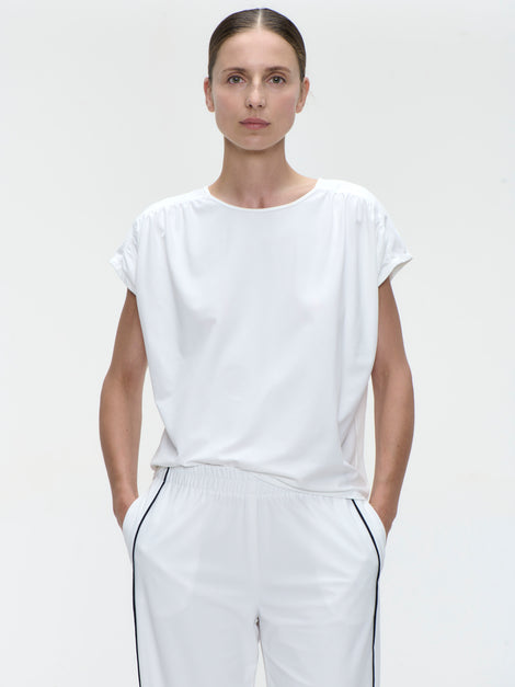 Britta top technical jersey | White