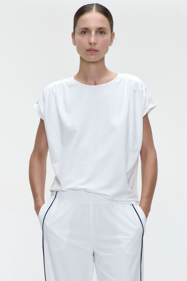 Britta top technical jersey | White