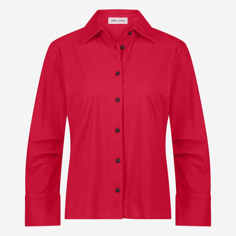 Iva stretch technical jersey blouse | Red