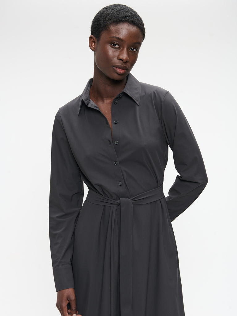 Devita Dress Technical Jersey | Dark Grey