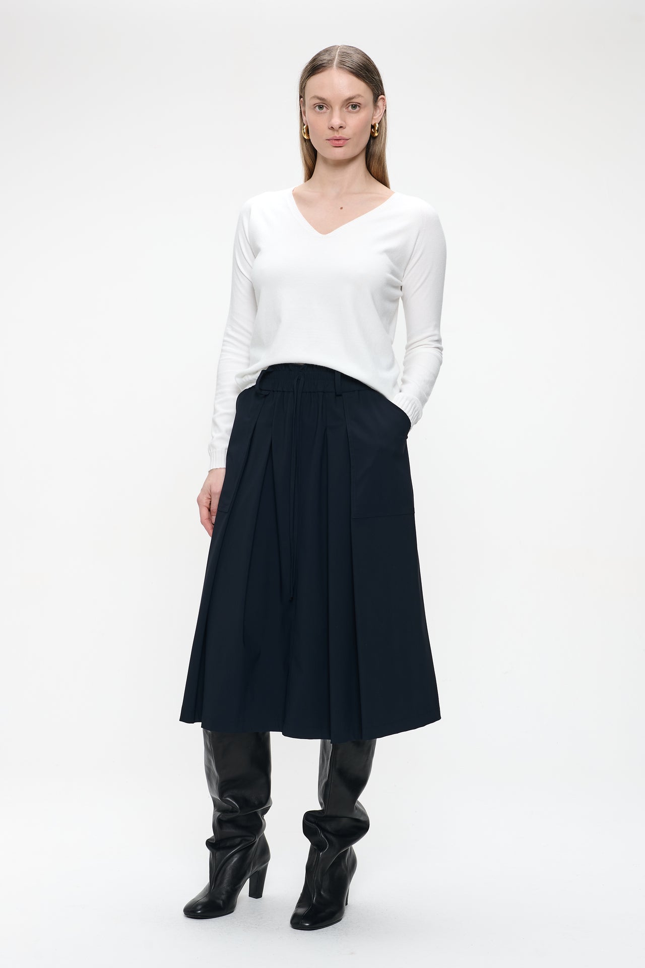 Pullover seamless viscose NB186 | Off White