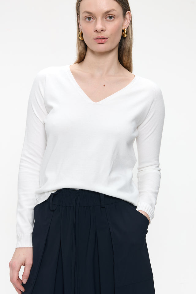 Pullover seamless viscose NB186 | Off White