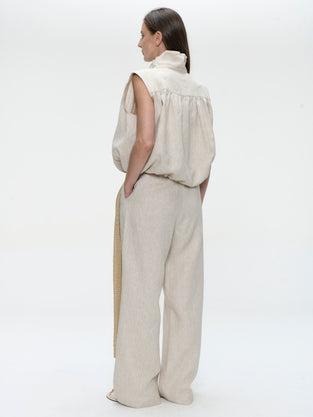 Rin linnen vest | Beige