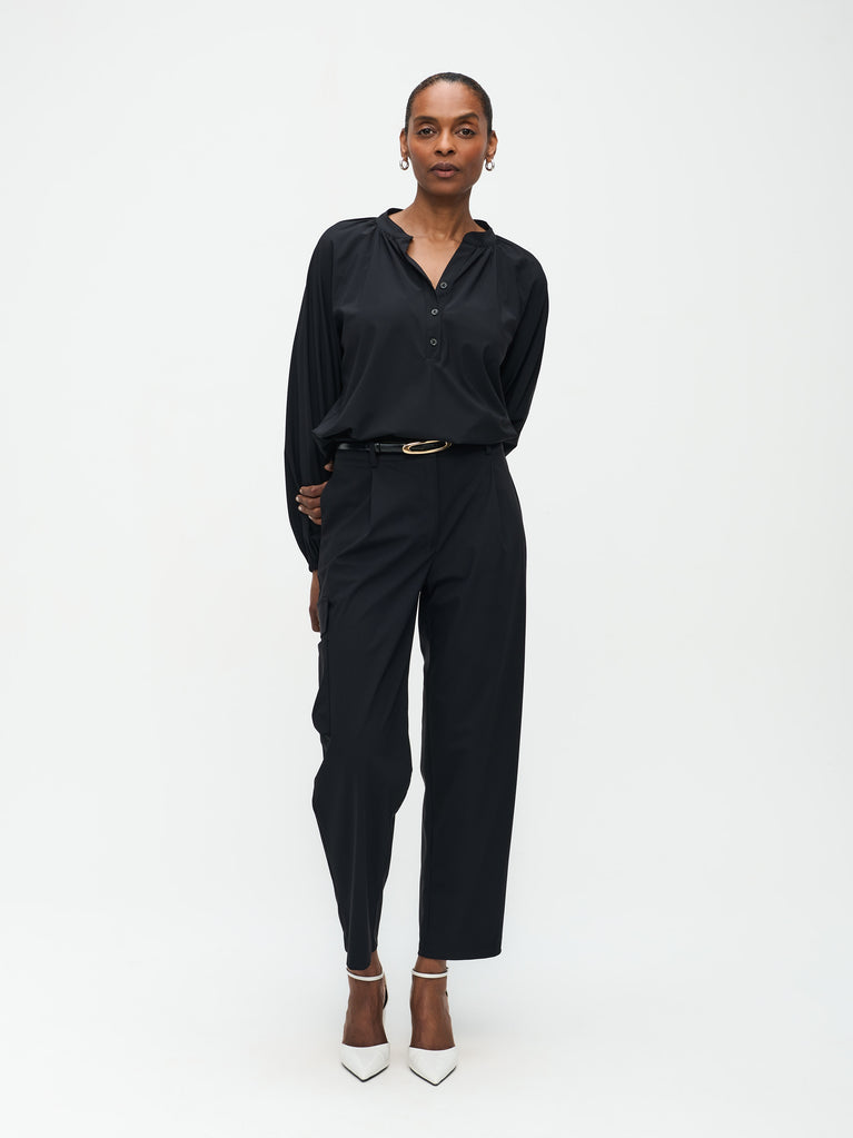 Franc Blouse Technical Jersey | Black