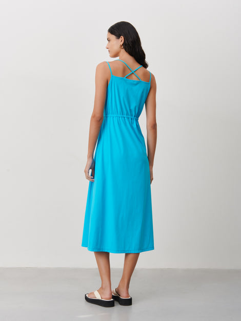 Ilze Dress Technical Jersey | Light Blue