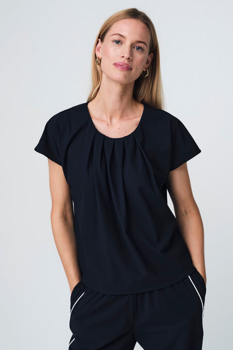 Terry top technical jersey | Blue