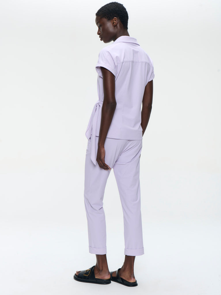 Aston blouse technical jersey | Lila