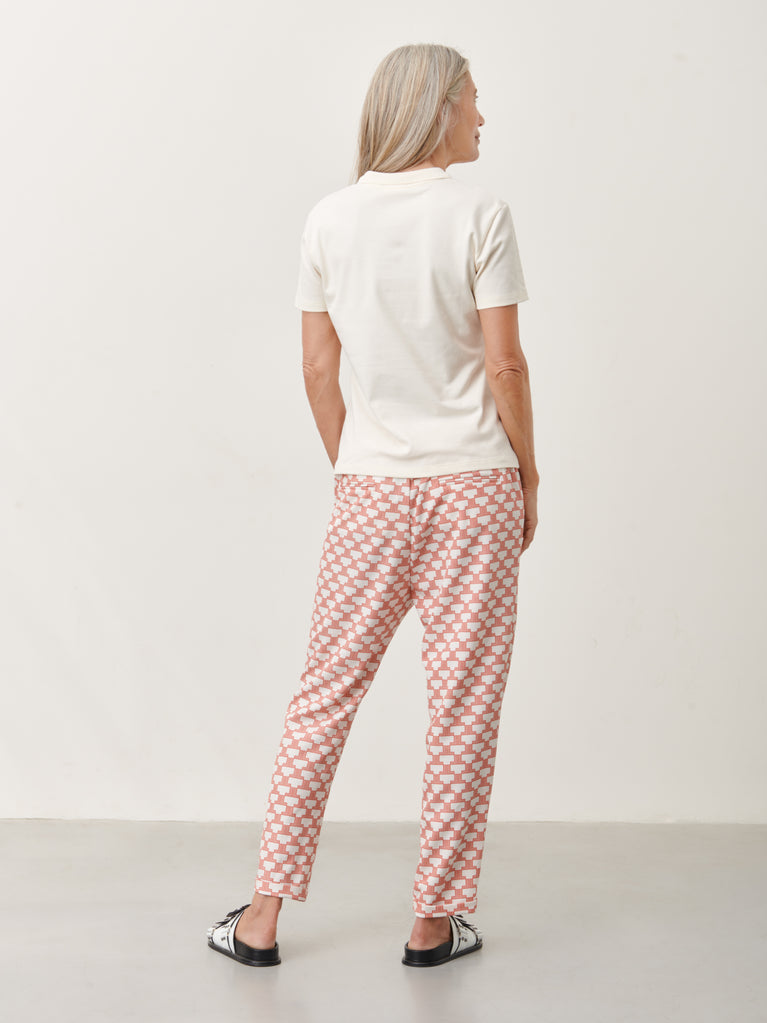 Zella Pants | White Red