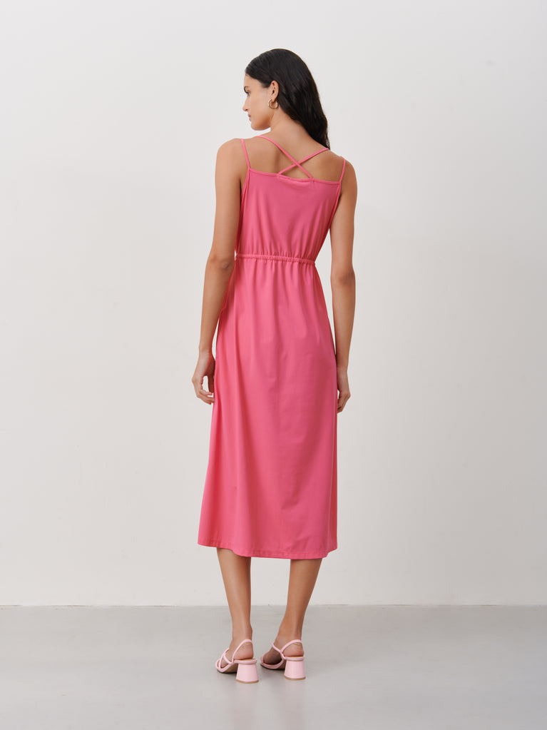 Ilze Dress Technical Jersey | Pink