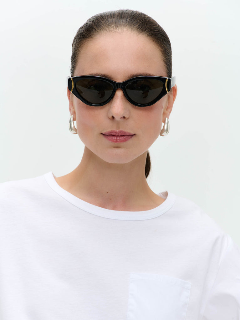 Molly mix cotton top | White